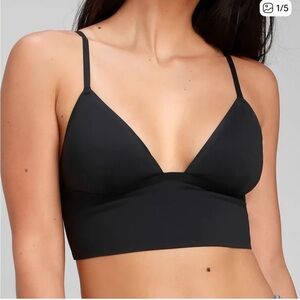 Free People Sage Longline Neo Bralette in black